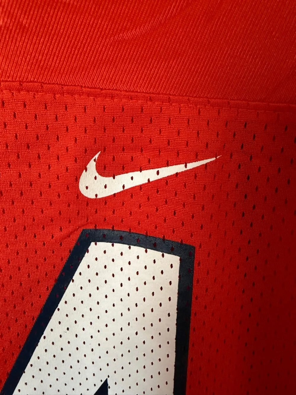 Nike Men’s Orange Football Jersey #44 with Navy & White Accents - Picture 4 of 11